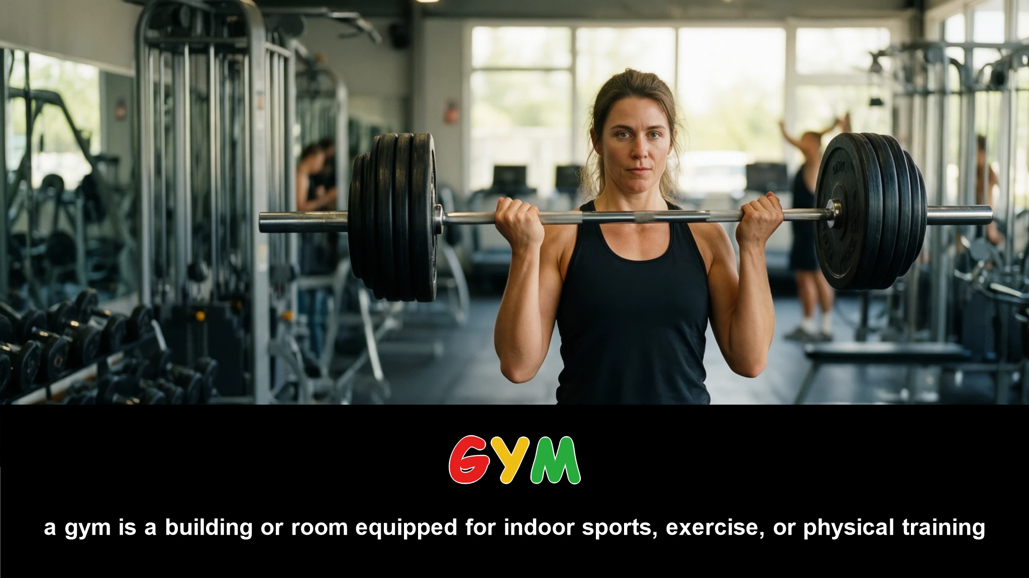 English Illustration for gym